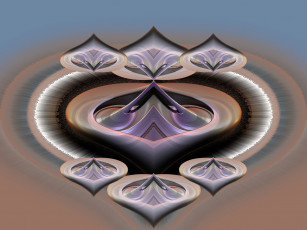 Картинка 3д графика fractal фракталы узор цвета