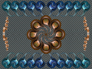 Картинка 3д графика fractal фракталы узор цвета