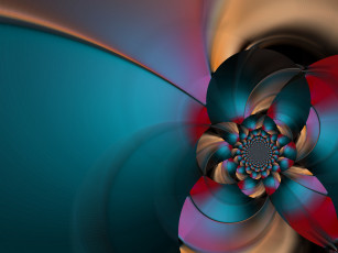 Картинка 3д графика fractal фракталы узор цвета фон