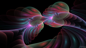 Картинка 3д графика fractal фракталы цвета узор фон