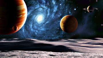 Картинка космос арт планеты