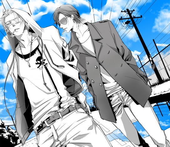 Обои картинки фото аниме, sengoku, basara, motochika, chousokabe, date, masamune