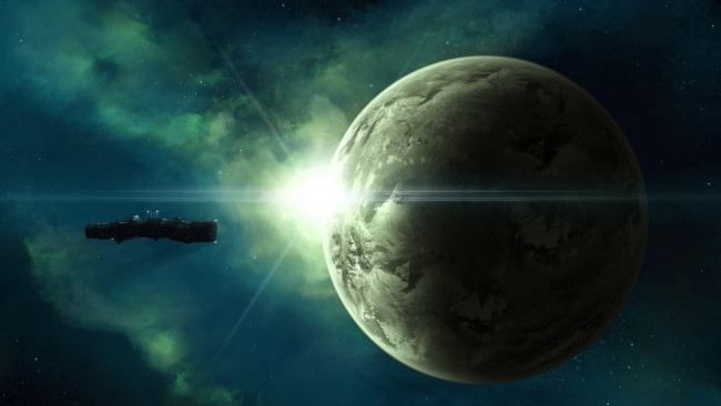 Обои картинки фото космос, арт, планеты