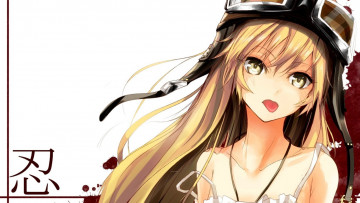 Картинка аниме bakemonogatari девушка oshino+shinobu платье шлем язык