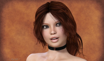 Картинка 3д+графика портрет+ portraits взгляд девушка