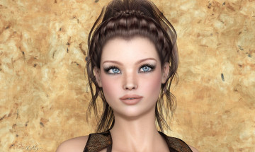 Картинка 3д+графика портрет+ portraits взгляд девушка