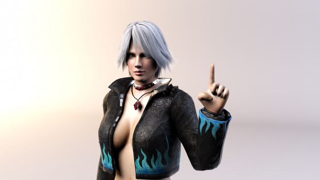 Обои картинки фото 3д графика, аниме , anime, девушка, взгляд