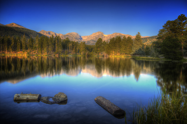 Обои картинки фото природа, реки, озера, река, лес, горы