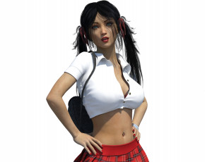 Картинка 3д+графика люди+ people фон взгляд девушка