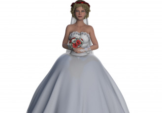 Картинка 3д+графика люди+ people девушка взгляд фон