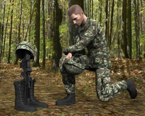 Обои картинки фото 3д графика, люди , people, солдат