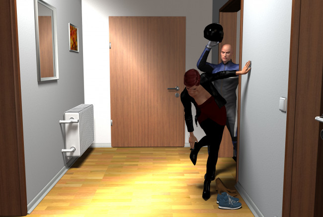 Обои картинки фото 3д графика, фантазия , fantasy, фон, взгляд, интерьер, девушка