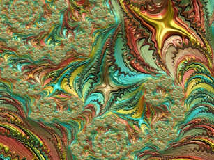 Картинка 3д+графика фракталы+ fractal цвета узор фон