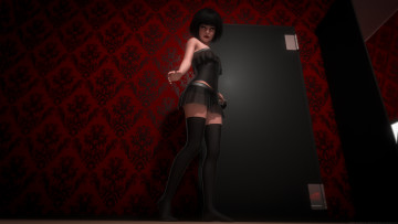 Картинка 3д+графика люди+ people взгляд девушка фон