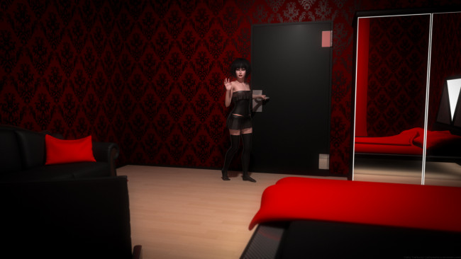 Обои картинки фото 3д графика, люди , people, взгляд, девушка, фон