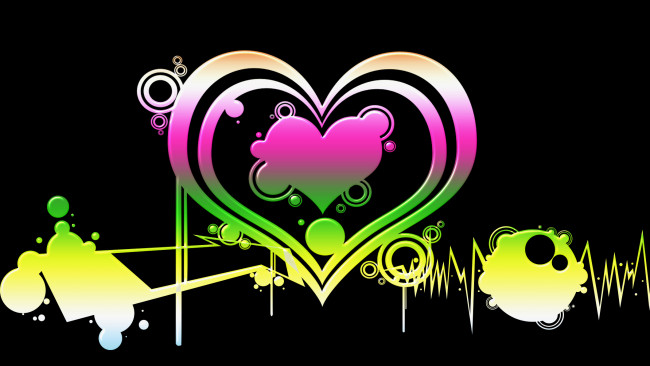 Обои картинки фото векторная графика, сердечки , hearts, сердечки, фон