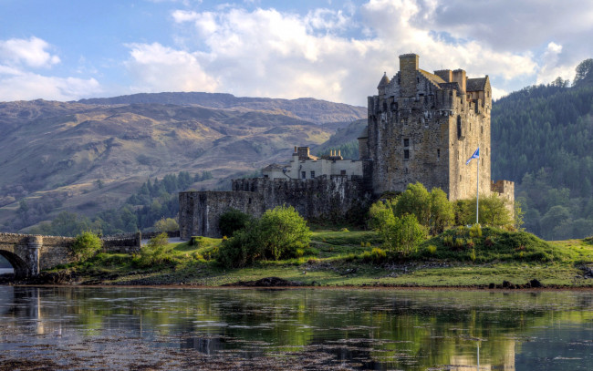 Обои картинки фото eilean donan castle, города, замок эйлен-донан , шотландия, eilean, donan, castle