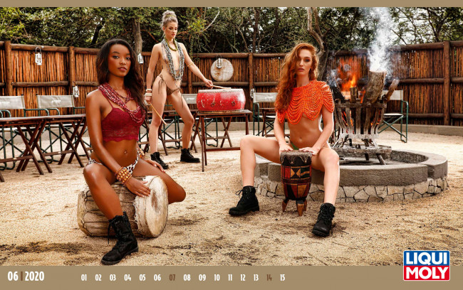 Обои картинки фото календари, девушки, июнь, 2020