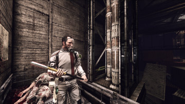 Картинка видео+игры afterfall +insanity человек оружие трупы