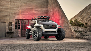Картинка audi+aitrail+quattro автомобили audi белый здание
