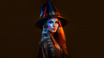 Картинка фэнтези маги +волшебники нейросети графика нейроарт ai art нейронные сети рисунки нейро искусство ведьма