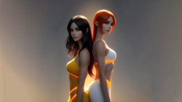 Картинка рисованное люди нейросети графика нейроарт ai art нейронные сети рисунки нейро искусство девушки