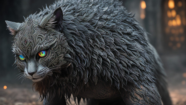 Обои картинки фото фэнтези, существа, нейросети, графика, нейроарт, ai, art, нейронные, сети, рисунки, нейро, искусство