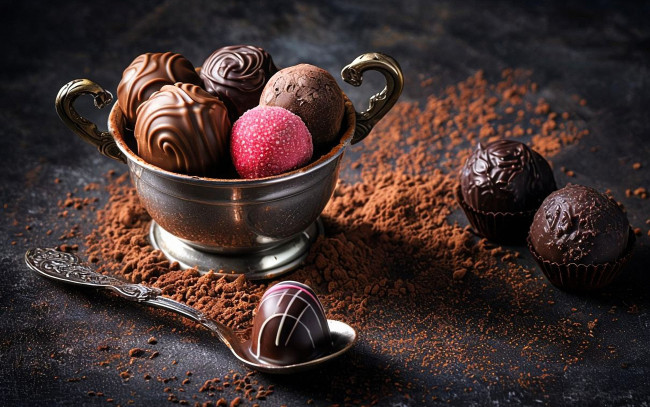 Обои картинки фото еда, конфеты,  шоколад,  мармелад,  сладости, какао, шоколадные, ассорти
