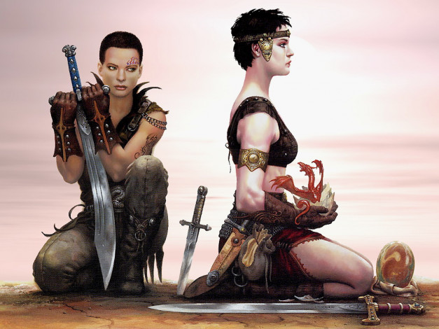 Обои картинки фото фэнтези, девушки