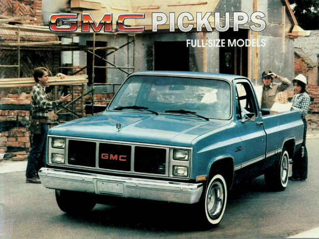 Обои картинки фото 1985, gmc, sierra, автомобили, gm