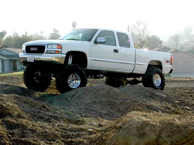 Обои картинки фото 2000, gmc, sierra, 71, автомобили, custom, pick, up