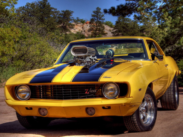 Обои картинки фото camaro, автомобили, hotrod, dragster