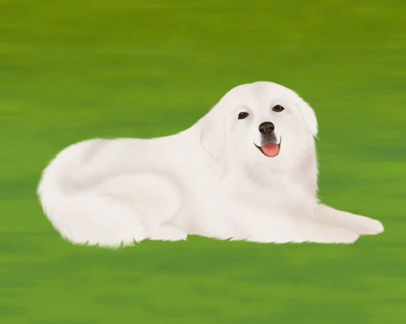 Обои картинки фото рисованные, животные, собаки