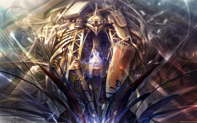 Обои картинки фото chun, hay, au, yeung, the, armor, of, goddess, фэнтези, магия, броня, доспехи, девушка