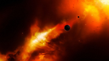 Картинка космос арт планеты