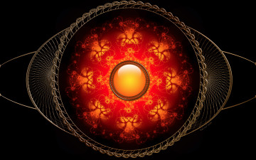 Картинка 3д графика fractal фракталы фон цвета узор