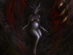 Картинка фэнтези существа рога