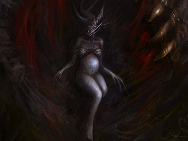 Обои картинки фото фэнтези, существа, рога