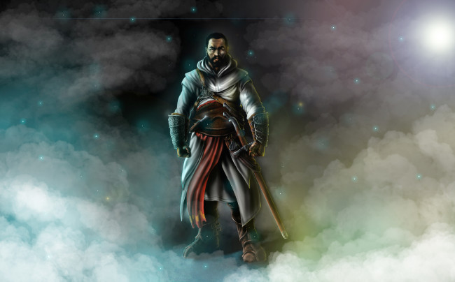 Обои картинки фото фэнтези, люди, воин, меч