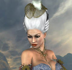 Картинка 3д+графика люди+ people взгляд девушка