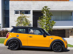 Картинка автомобили mini 2014 г f56 au-spec cooper s желтый