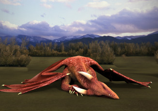 Картинка 3д+графика существа+ creatures дракон