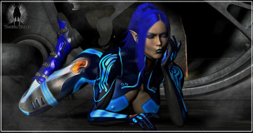 обоя 3д графика, эльфы , elves, взгляд, эльфийка