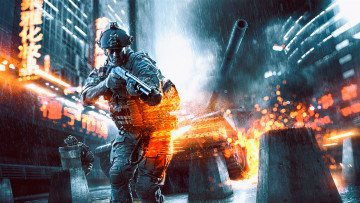 Картинка battlefield+4 +dragon`s+teeth видео+игры танк солдат