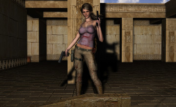 Картинка 3д+графика люди+ people взгляд девушка