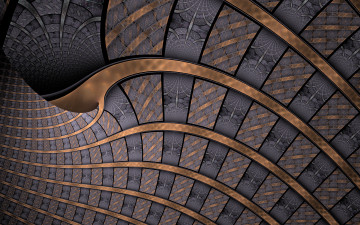 Картинка 3д+графика фракталы+ fractal цвета узор фон