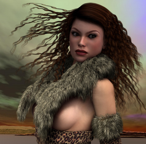 Обои картинки фото 3д графика, люди , people, девушка, взгляд