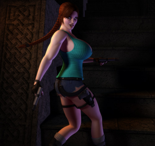 Обои картинки фото 3д графика, люди , people, девушка, оружие, взгляд