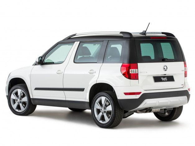 Обои картинки фото автомобили, skoda, светлый, au-spec, 2014г, outdoor, yeti