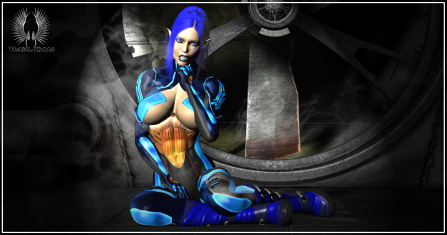 Обои картинки фото 3д графика, эльфы , elves, взгляд, эльфийка